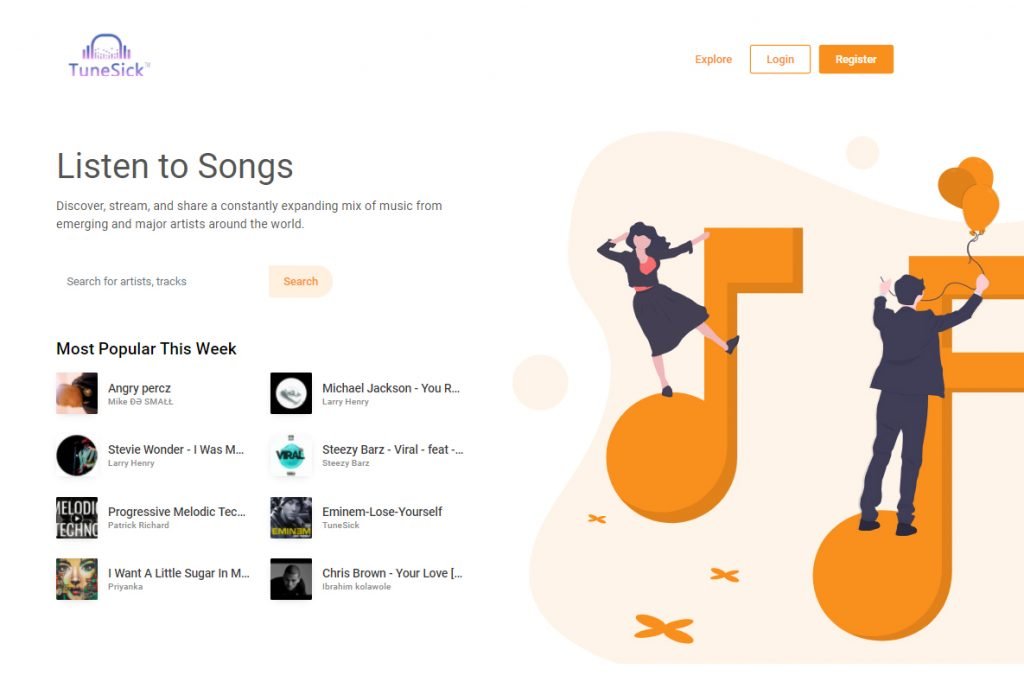TuneSick Web